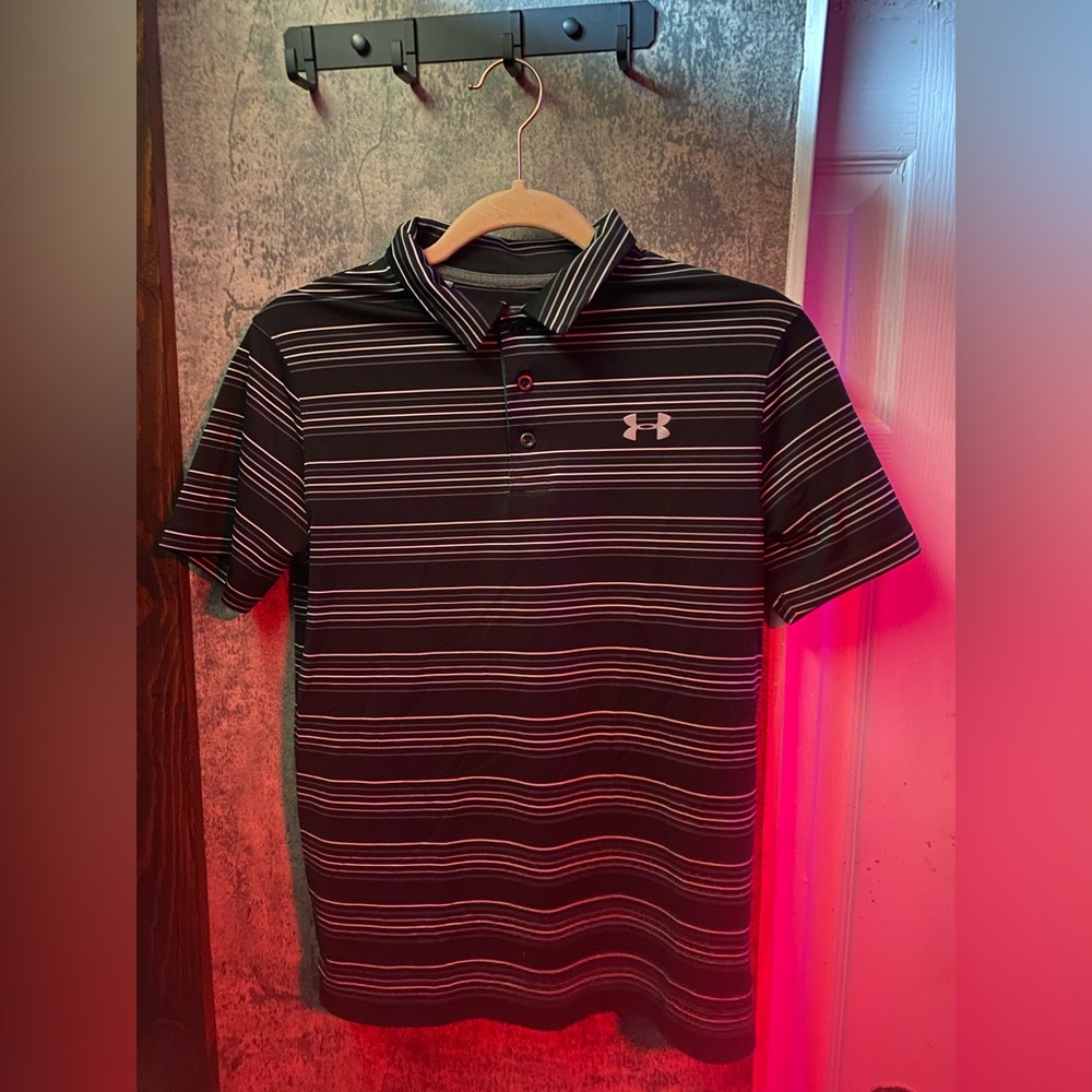 Under Armour striped polo